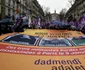 Mii de persoane au protestat în Paris împotriva măsurilor anti covid. Foto Profimedia