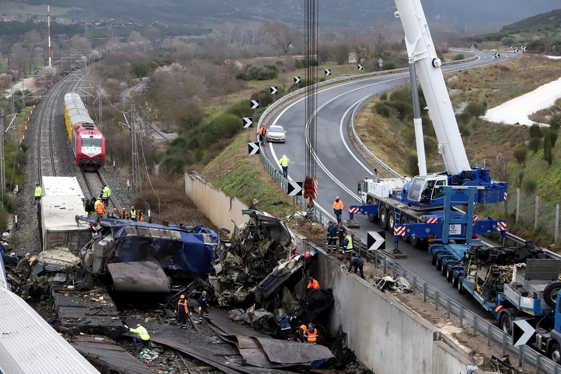 Accidentul de tren din Grecia   FOTO  Profimedia