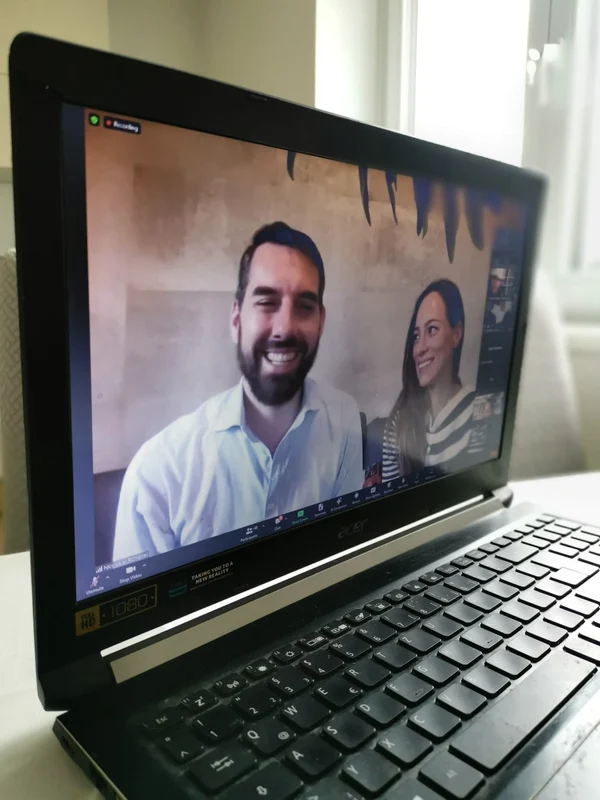 Nicolae și Alina ai României pe Zoom 