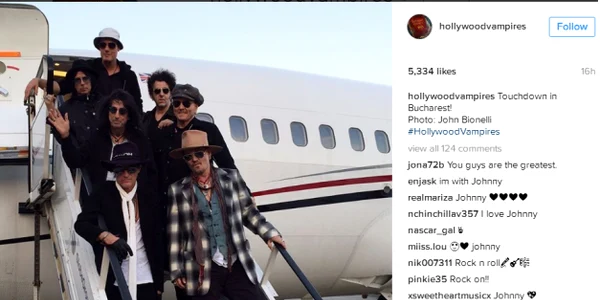 the hollywood vampires in romania foto instagram