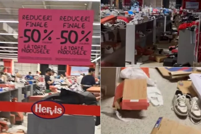 Clienții au lăsat haos în urma lor FOTO Captură video