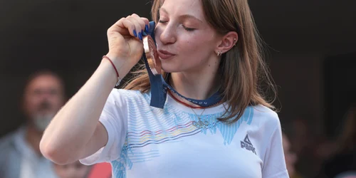 Ana Barbosu primeste medalia de bronz la Bucuresti, 16 august 2024. Inquam Photos George Calin