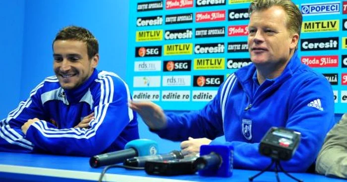 Mark Wotte (dreapta) spune că nu poate face minuni peste noapte la Craiova