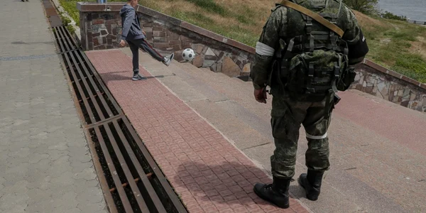 87 de zile de război Rusia - Ucraina Herson FOTO EPA-EFE