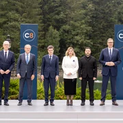 Nicușor Dan la Summitul Inițiativei pentru Integrare Carpatică din Ucraina