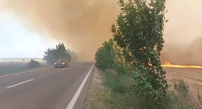 incendiu vegetatie teleorman foto isu