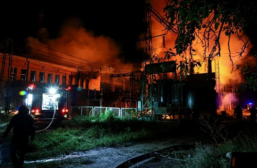 Infrastructura civila atacata in regiunea Harkov FOTO EPA EFE jpg