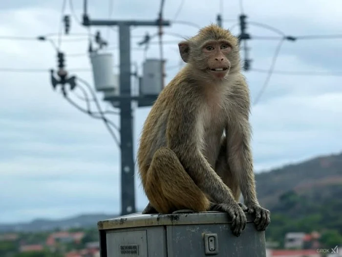 Maimuța a lăsat statul Sri Lanka fără curent electric