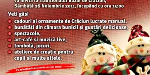 Intrarea la Bazarul de Crăciun este liberă. 