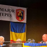 Cropat Radu Theodoru la o intalnire a gruparii Vlad Tepes in februarie 2025 FOTO Facebook jpg