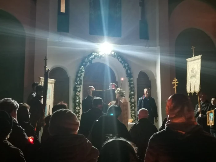 Slujba de Înviere de la Biserica Ucraineană din Timişoara FOTO Ş.Both