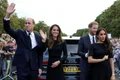 Kate Middleton, Prințul William, Harry și Meghan Markle (sursa foto OKMag)