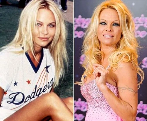 Pamela Anderson then and now jpeg