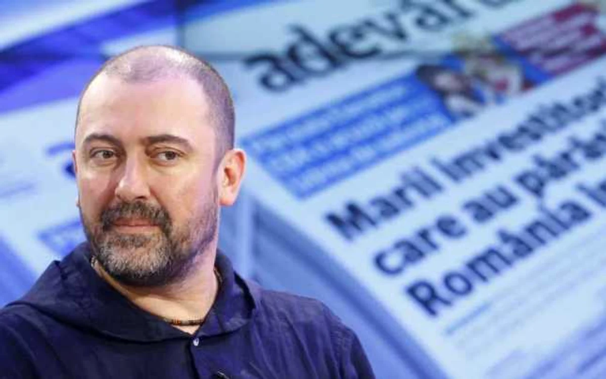 Cătălin Ştefănescu, în studioul Adevărul Live FOTO David Muntean