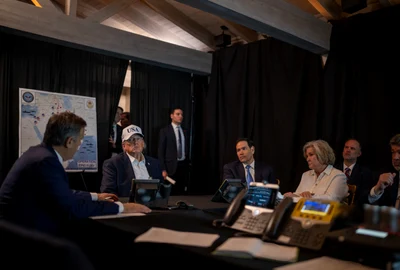 Donald Trump a monitorizat atacul asupra Iranului de la Mar a Lago foto profimedia jpg