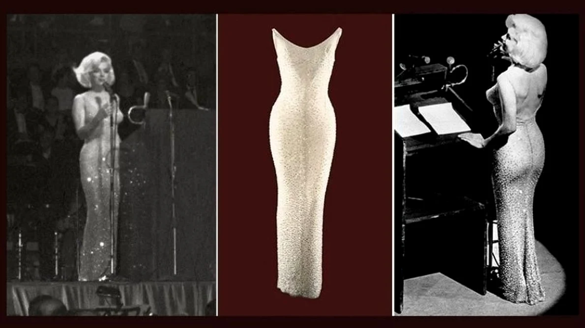 "Happy Birthday, Mr President" Superba rochie a lui Marilyn Monroe, scoasă la licitaţie jpeg