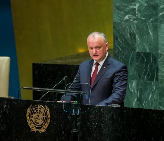 Igor Dodon la ONU