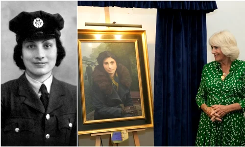 Regina Camilla și Prințesa indiană Noor Inayat Khan devenită spioană pentru Marea Britanie jpg