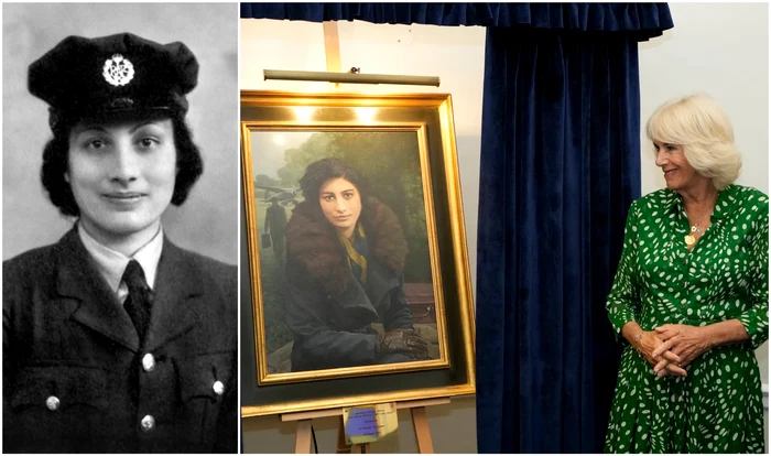 Regina Camilla și Prințesa indiană Noor Inayat Khan devenită spioană pentru Marea Britanie jpg