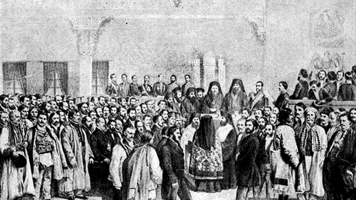 Calendar 24 ianuarie: 1859   Domnul Moldovei, Alexandru Ioan Cuza, a fost ales domn al Țării Românești, realizându se astfel Unirea Principatelor Române jpeg