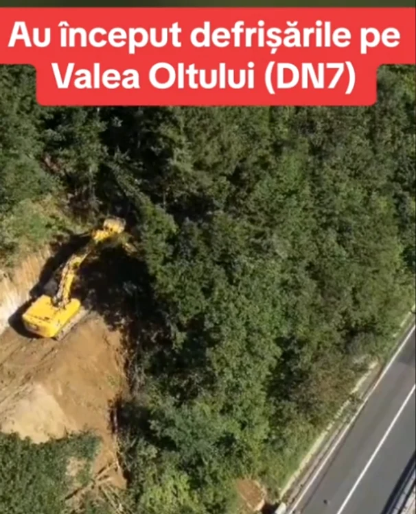 Lucrări Valea Oltului Foto: captură video