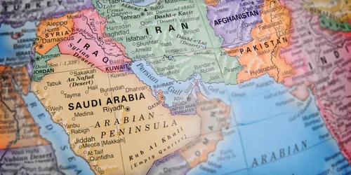Harta Orientul Mijlociu FOTO Shutterstock