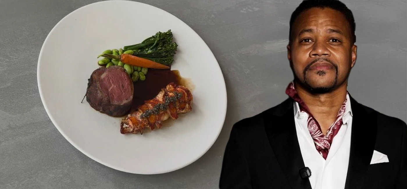 Cuba Gooding Jr., întâmpinat cu o cină fine dining