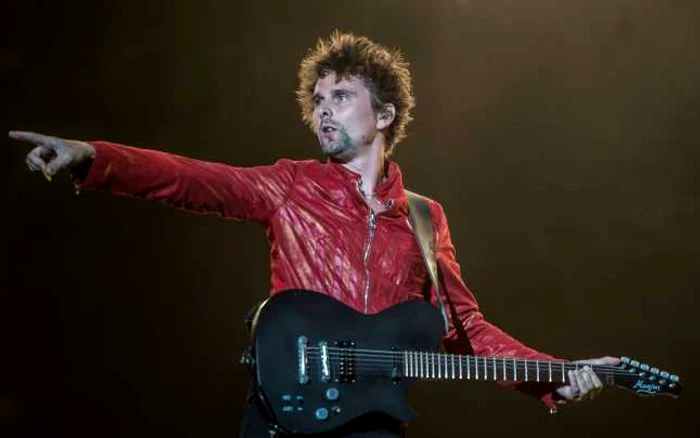 Matthew Bellamy este vocalul trupei Muse, care va concerta pe 29 iulie, în cadrul Rock The City FOTO Getty Images