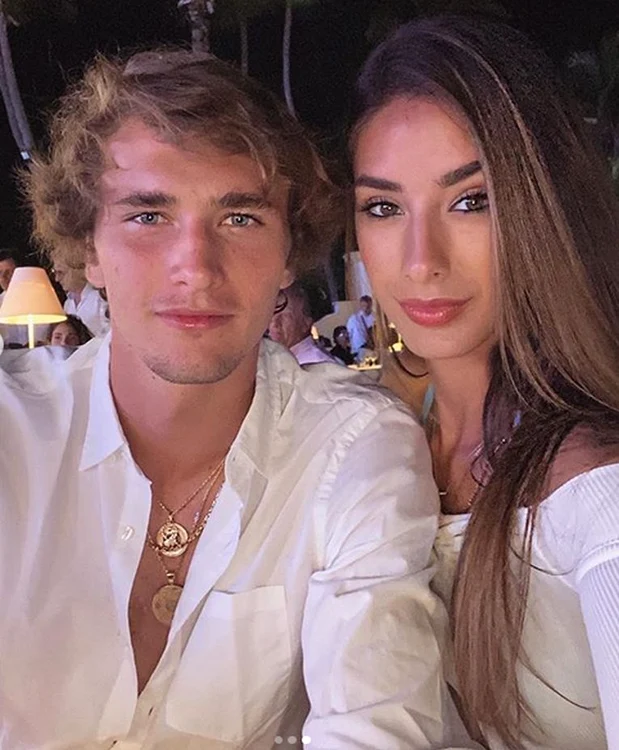 Brenda Patea, alături de iubitul ei, Alexander Zverev