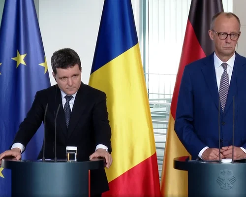 nicusor dan berlin merz  FOTO Captură video