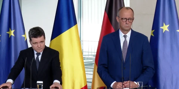 nicusor dan berlin merz  FOTO Captură video