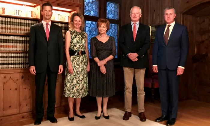 Majestatea Sa Margareta și Principele Radu cu Prințul Hans Adam de Liechtenstein Castelul Vaduz, octombrie 2018   Casa Majestății Sale (1) jpg
