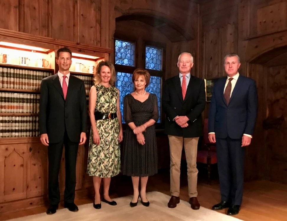 Majestatea Sa Margareta și Principele Radu cu Prințul Hans Adam de Liechtenstein Castelul Vaduz, octombrie 2018 Casa Majestății Sale (1) jpg