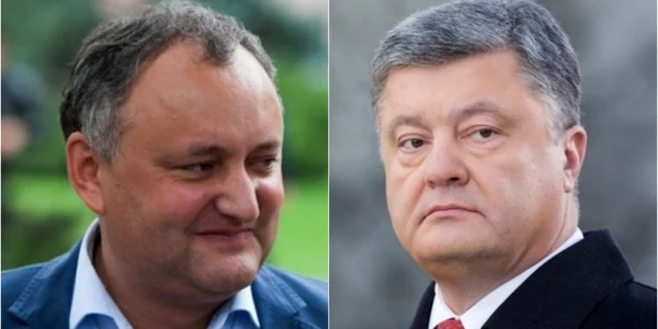 Igor Dodon si Petro Porosenko
