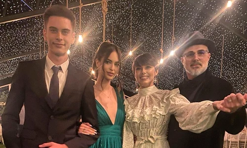 copiii Andreei Berecleanu Petru Zaharescu si Eva Zaharescu la nunta lui Adrian Oianu 1 jpg