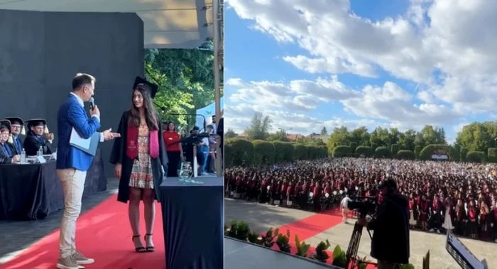 Dan Negru a prezentat festivitatea de absolvire / Foto: captură video - Instagram