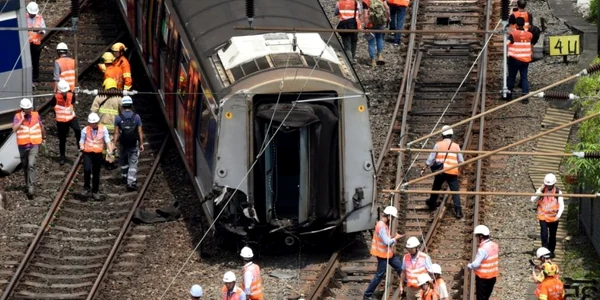 Tren deraiat China / FOTO Profimedia / 30 mar 2020