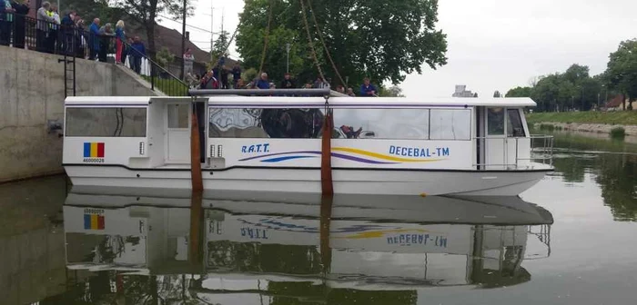 "Decebal"a fost lansat pe Bega FOTO Ştefan Both