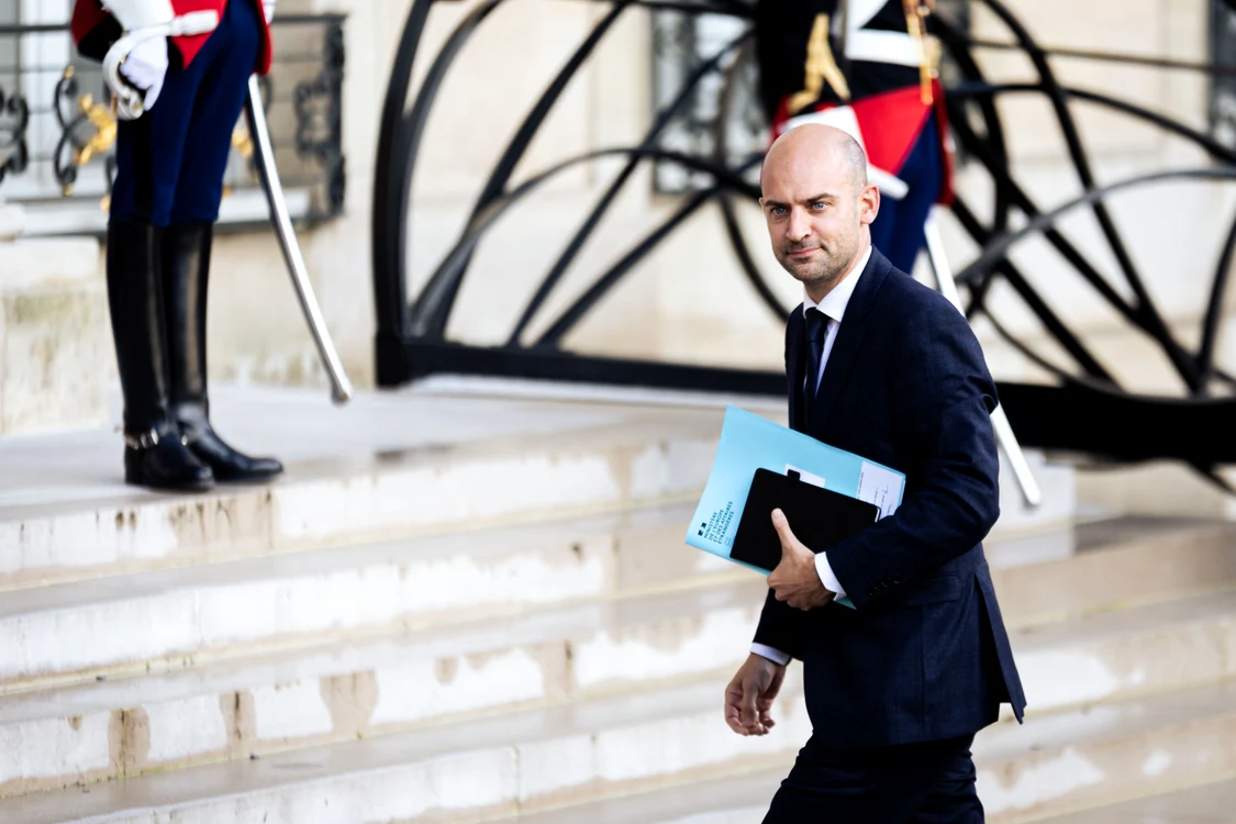 Ministrul francez de externe Jean-Noel Barrot în timpul vizitei lui Zelenski FOTO PROFIMEDIA