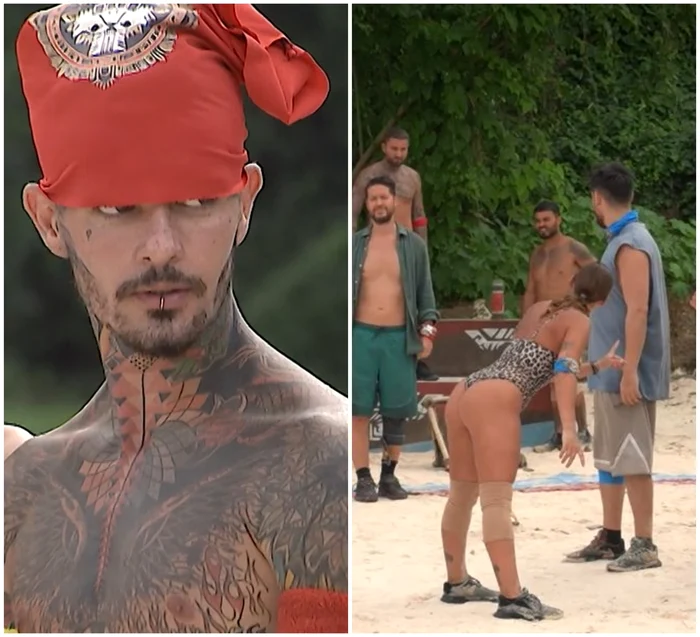 Alexandra Duli și Zanni s-au certat la Survivor / foto: captura ProTV