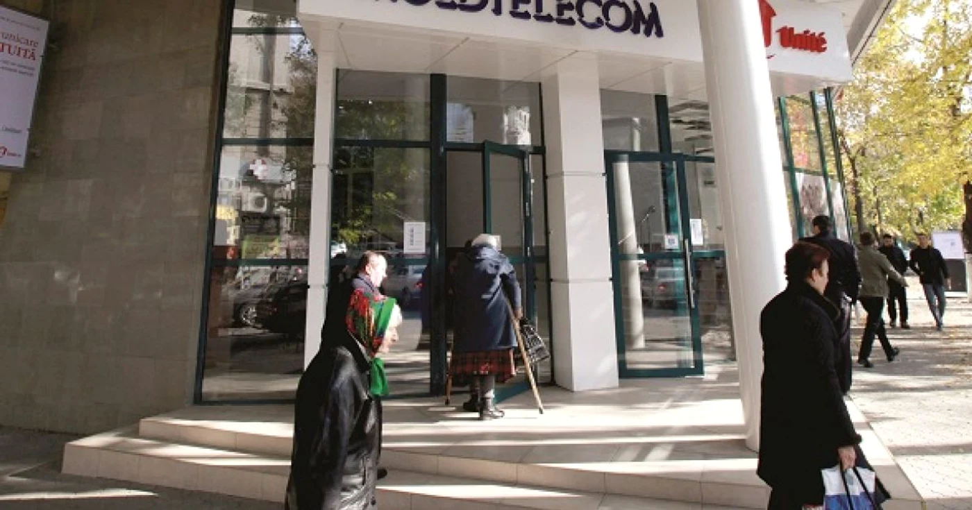 Moldtelecom aparţine statului şi controlează peste 95% din piaţa telefoniei fixe din Moldova