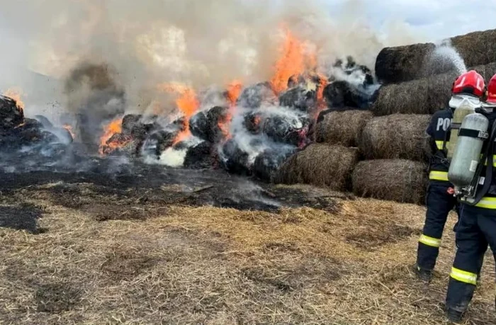 Pompierii s-au luptat 6 ore cu flăcările. Foto Facebook
