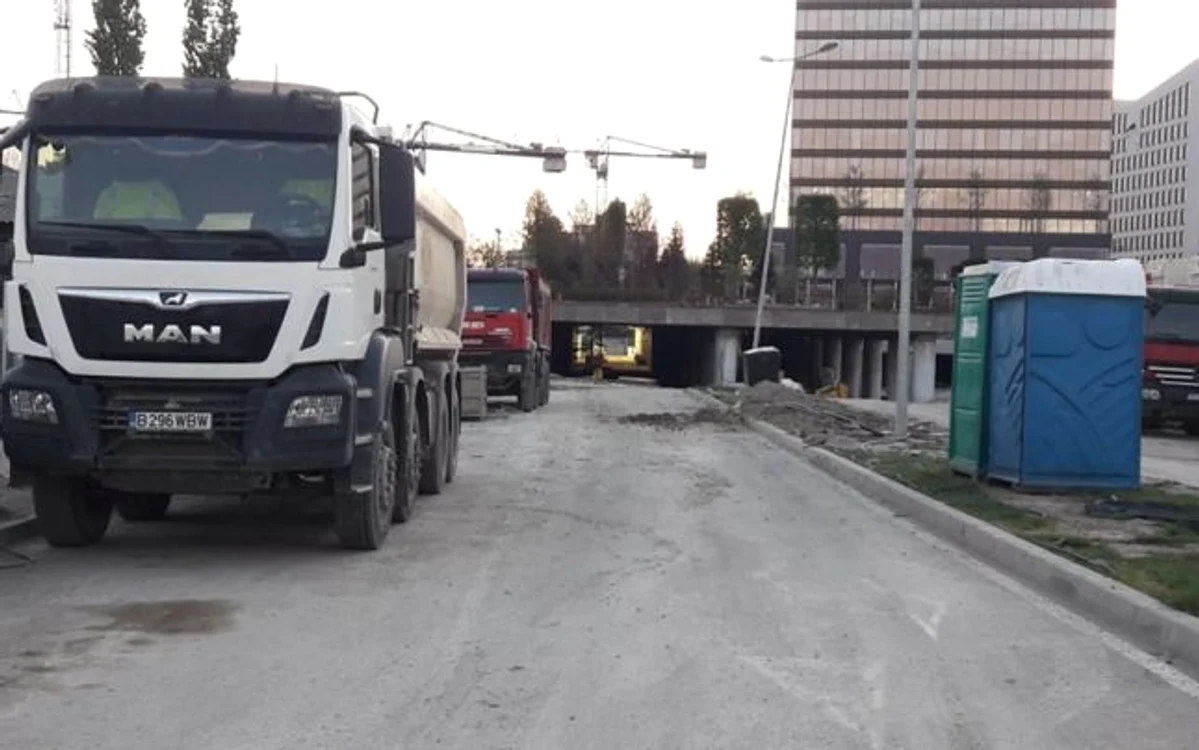 Lucrări la subpasajul de la Openville