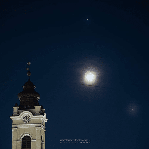 Luna, între Jupiter și Venus: alinierea planetelor a fost vizibilă și cu ochiul liber