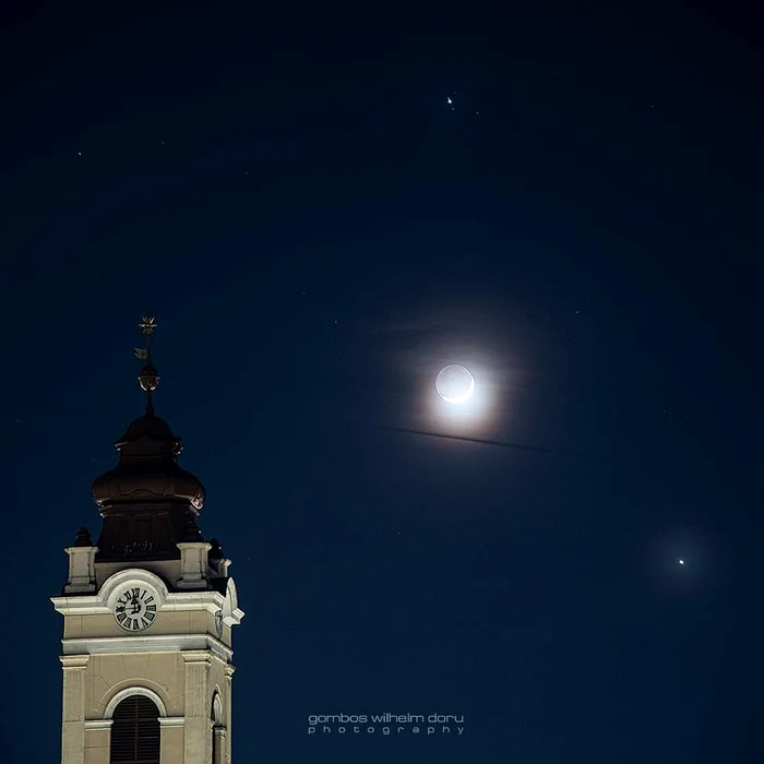 Unul dintre arădenii care au surprins fenomentul FOTO Wilhelm Doru Gombos