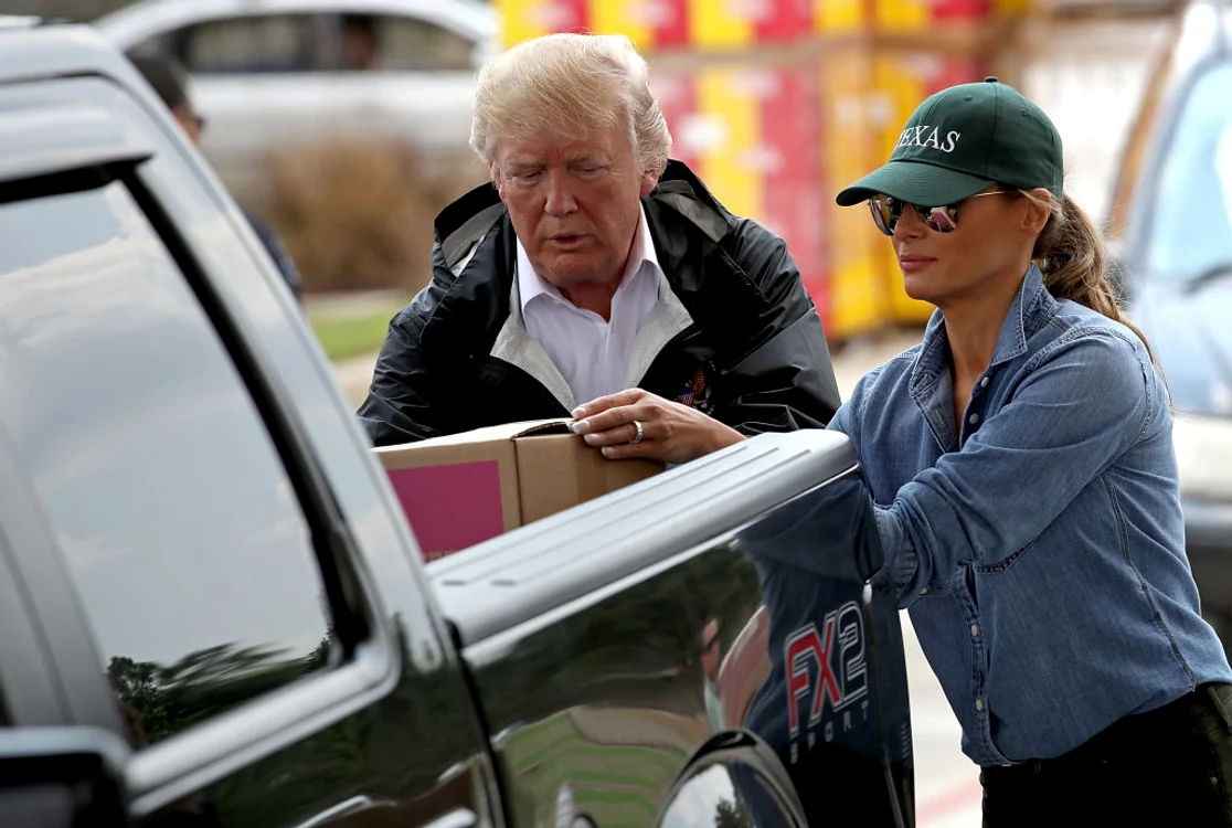 President Trump Visits Hurricane Harvey Flood Victims in Gulf Coast jpeg