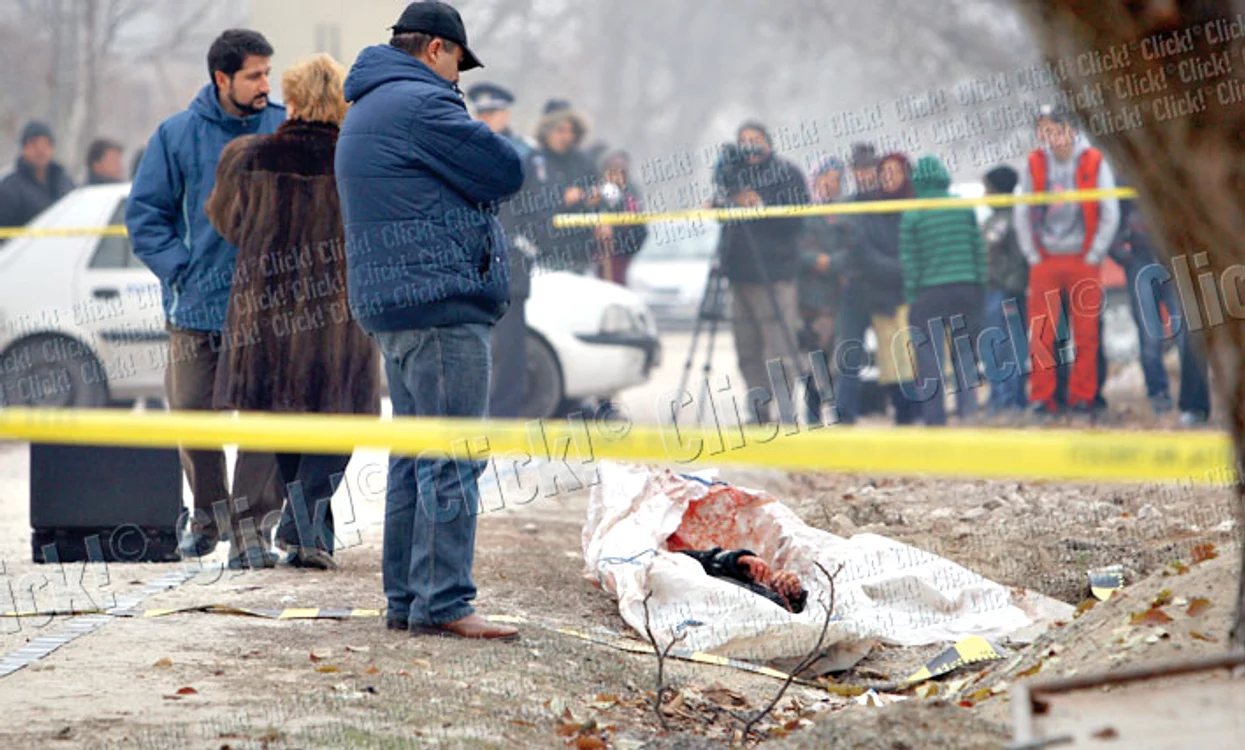 Artiom Alexe a fost decapitat şi aruncat în şanţ (Fotografii: Gheorghe Florin)
