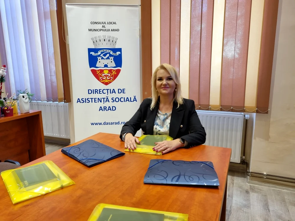Oana Pârvulescu, director DAS Arad, a prezentat bilanțul pe anul trecut FOTO Claudia Untaru 