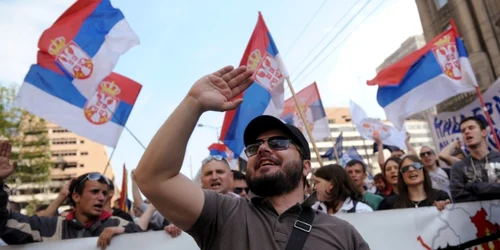 manifestatii in belgrad AFP