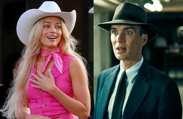 Margot Robbie și Cillian Murphy, protagoniștii celor două filme FOTO Profimedia